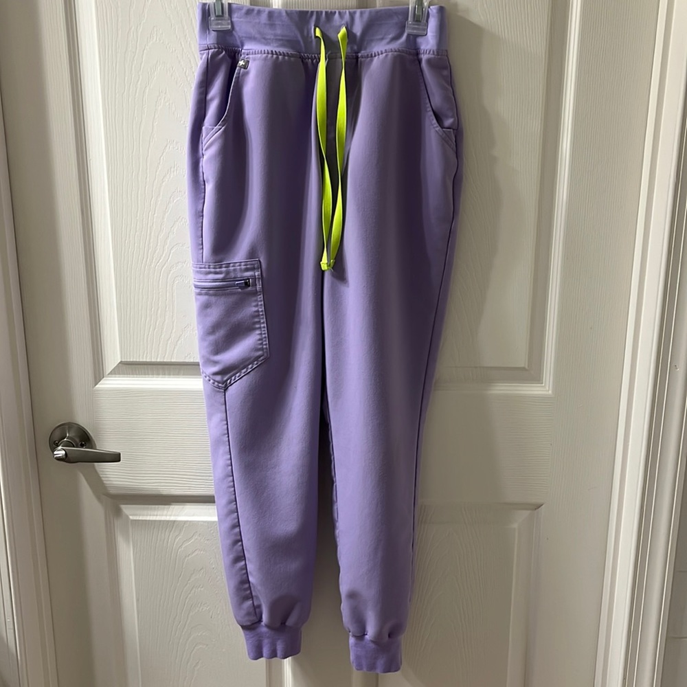 Figs Lavender Dew High Waisted Zamora Joggers